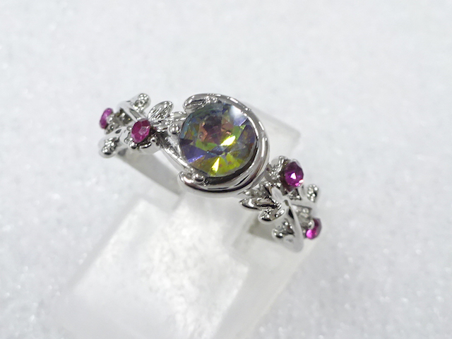 色石　指輪(8号)